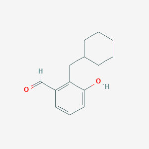 2-(Cyclohexylmethyl)-3-hydroxybenzaldehyde