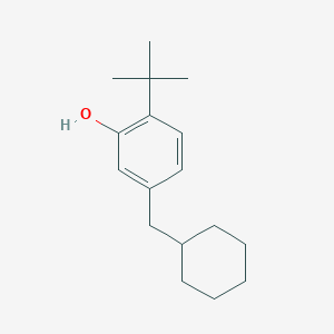 molecular formula C17H26O B14839257 2-Tert-butyl-5-(cyclohexylmethyl)phenol 