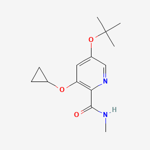 5-Tert-butoxy-3-cyclopropoxy-N-methylpicolinamide