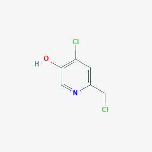 molecular formula C6H5Cl2NO B14839305 4-Chloro-6-(chloromethyl)pyridin-3-OL 