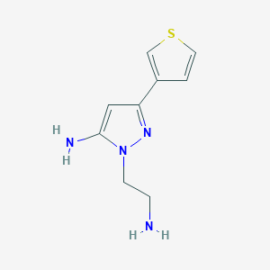 1-(2-aminoethyl)-3-(thiophen-3-yl)-1H-pyrazol-5-amine