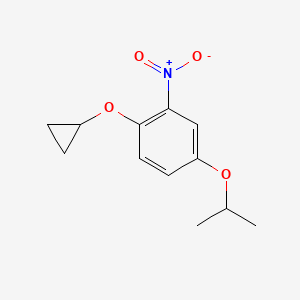 1-Cyclopropoxy-4-isopropoxy-2-nitrobenzene