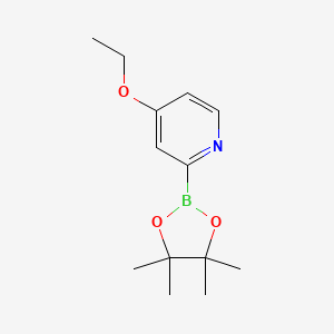 4-Ethoxy-2-(4,4,5,5-tetramethyl-1,3,2-dioxaborolan-2-YL)pyridine