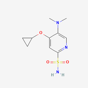 4-Cyclopropoxy-5-(dimethylamino)pyridine-2-sulfonamide