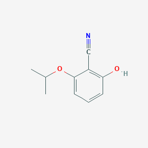 molecular formula C10H11NO2 B14839376 2-Hydroxy-6-isopropoxybenzonitrile 