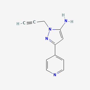 1-(prop-2-yn-1-yl)-3-(pyridin-4-yl)-1H-pyrazol-5-amine