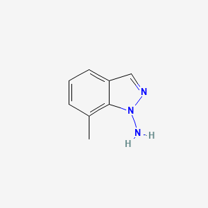 molecular formula C8H9N3 B14839382 7-Methyl-1H-indazol-1-amine 