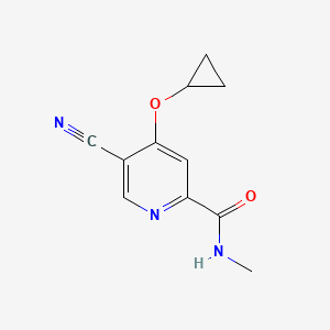 5-Cyano-4-cyclopropoxy-N-methylpicolinamide