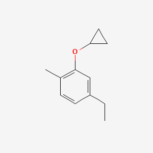 2-Cyclopropoxy-4-ethyl-1-methylbenzene