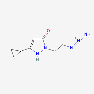 molecular formula C8H11N5O B1483942 1-(2-叠氮乙基)-3-环丙基-1H-吡唑-5-醇 CAS No. 2098020-54-1