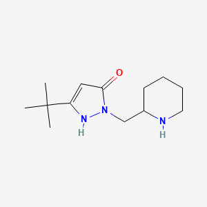 3-(tert-butyl)-1-(piperidin-2-ylmethyl)-1H-pyrazol-5-ol