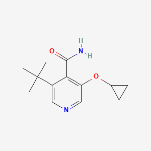 3-Tert-butyl-5-cyclopropoxyisonicotinamide