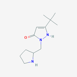3-(tert-butyl)-1-(pyrrolidin-2-ylmethyl)-1H-pyrazol-5-ol