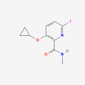 molecular formula C10H11IN2O2 B14839451 3-Cyclopropoxy-6-iodo-N-methylpicolinamide 