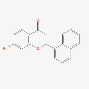 7-Bromo-2-(naphthalen-1-YL)-4H-chromen-4-one