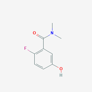 molecular formula C9H10FNO2 B14839466 2-Fluoro-5-hydroxy-N,N-dimethylbenzamide 