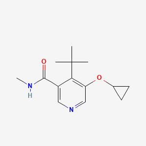 4-Tert-butyl-5-cyclopropoxy-N-methylnicotinamide