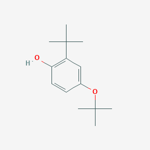 molecular formula C14H22O2 B14839544 4-Tert-butoxy-2-tert-butylphenol 