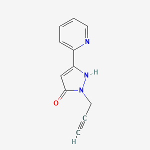 1-(prop-2-yn-1-yl)-3-(pyridin-2-yl)-1H-pyrazol-5-ol