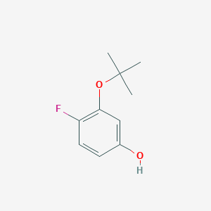 molecular formula C10H13FO2 B14839560 3-(Tert-butoxy)-4-fluorophenol 