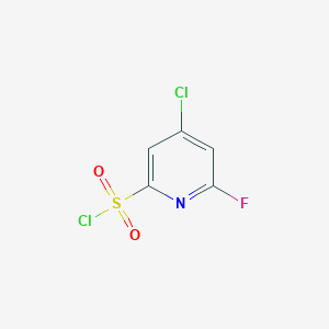 4-Chloro-6-fluoropyridine-2-sulfonyl chloride