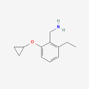 (2-Cyclopropoxy-6-ethylphenyl)methanamine