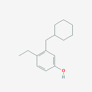 3-(Cyclohexylmethyl)-4-ethylphenol