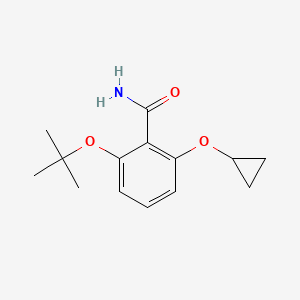 2-Tert-butoxy-6-cyclopropoxybenzamide