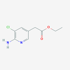 Ethyl (6-amino-5-chloropyridin-3-YL)acetate