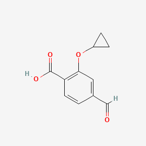 2-Cyclopropoxy-4-formylbenzoic acid