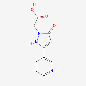 2-(5-hydroxy-3-(pyridin-3-yl)-1H-pyrazol-1-yl)acetic acid