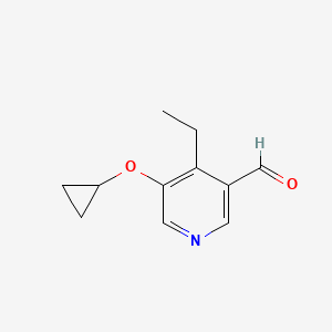 5-Cyclopropoxy-4-ethylnicotinaldehyde