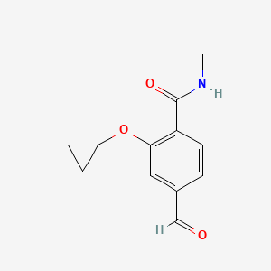 2-Cyclopropoxy-4-formyl-N-methylbenzamide