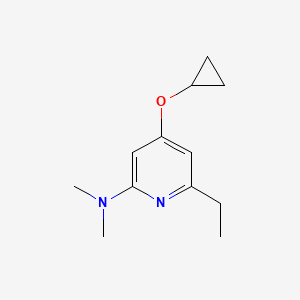 molecular formula C12H18N2O B14839706 4-Cyclopropoxy-6-ethyl-N,N-dimethylpyridin-2-amine 