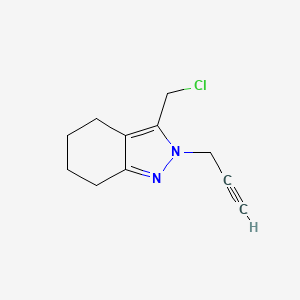 3-(chloromethyl)-2-(prop-2-yn-1-yl)-4,5,6,7-tetrahydro-2H-indazole