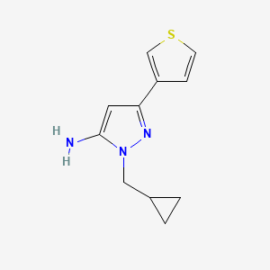1-(cyclopropylmethyl)-3-(thiophen-3-yl)-1H-pyrazol-5-amine