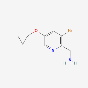 (3-Bromo-5-cyclopropoxypyridin-2-YL)methanamine