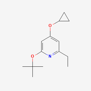 2-Tert-butoxy-4-cyclopropoxy-6-ethylpyridine