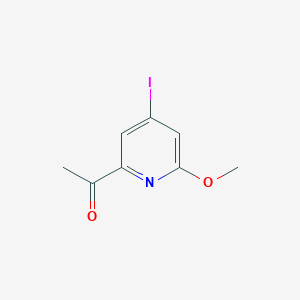 1-(4-Iodo-6-methoxypyridin-2-YL)ethanone