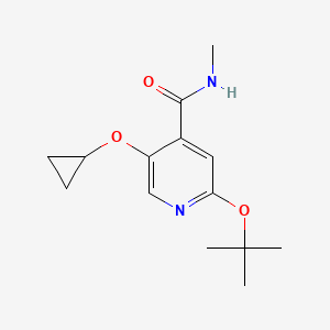 molecular formula C14H20N2O3 B14839798 2-Tert-butoxy-5-cyclopropoxy-N-methylisonicotinamide 