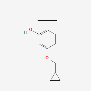 2-Tert-butyl-5-(cyclopropylmethoxy)phenol