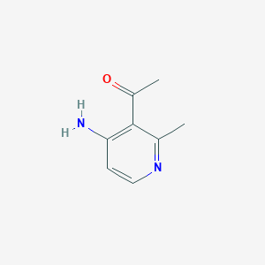 molecular formula C8H10N2O B14839819 1-(4-Amino-2-methylpyridin-3-YL)ethanone 