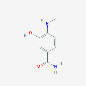 molecular formula C8H10N2O2 B14839833 3-Hydroxy-4-(methylamino)benzamide 