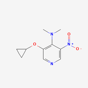 3-Cyclopropoxy-N,N-dimethyl-5-nitropyridin-4-amine