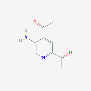 1-(2-Acetyl-5-aminopyridin-4-YL)ethanone