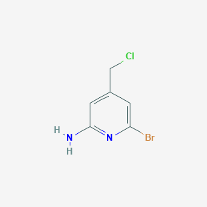 6-Bromo-4-(chloromethyl)pyridin-2-amine