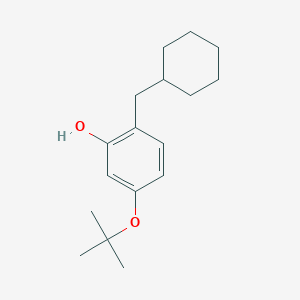 molecular formula C17H26O2 B14839889 5-Tert-butoxy-2-(cyclohexylmethyl)phenol 