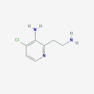 molecular formula C7H10ClN3 B14839892 2-(2-Aminoethyl)-4-chloropyridin-3-amine 