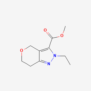 molecular formula C10H14N2O3 B1483991 Methyl 2-ethyl-2,4,6,7-tetrahydropyrano[4,3-c]pyrazole-3-carboxylate CAS No. 2098131-74-7