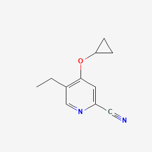 4-Cyclopropoxy-5-ethylpicolinonitrile